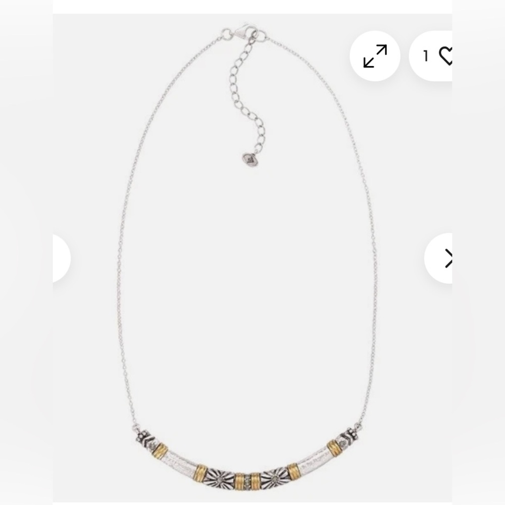 Silpada Sterling Silver and Brass Accents Necklace